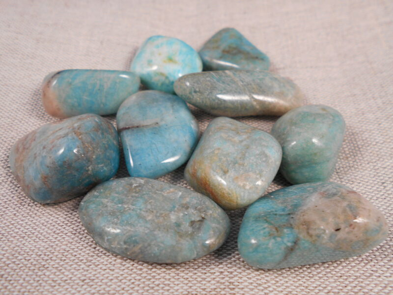 Amazonīts B klase, L izmērs, apstrādāts