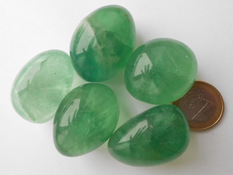 Zaļais fluorīts, XL izmērs, gludi apstrādāts (Fluorite green)